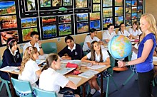 На уроке географии